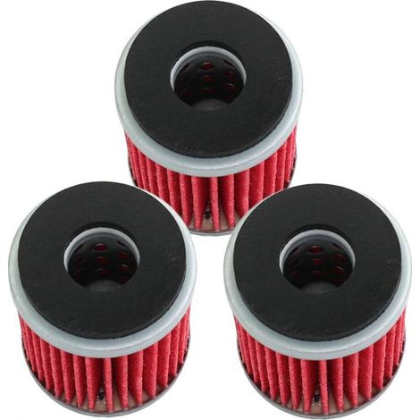 Lot de 3 filtres à huile pour WR 250, YBR 250, X-Max 125 YFM 250, YFZ 450, YZ 250, YZF 125 R Remplace HF140 (1/5)