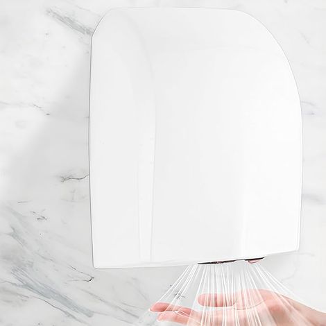 Hand Dryer, Electric Hand Dryer, 1400W 7-13 Seconds Automatic Hand Dryer for Wall Mounting with Hot and Cold Air Buttons and Infrared Sensor for Kitchen Toilet (1/5)