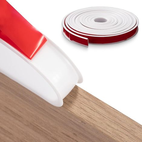 Bande de chant flexible en forme de U 2m x 18mm, protection de bord en TPE autocollant, lisière de meuble adhésive, protection d'arête. (1/5)
