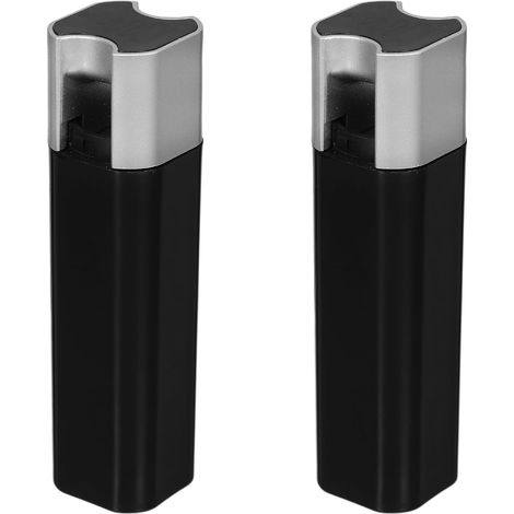 2pcs Extrémités de Cordon de Store Vénitien en Fer et Plastique Noir, Poids pour Stores Verticaux, Poignée de Rideau Moderne pour Éviter Les Perturbations du Vent (1/5)
