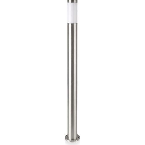 V-TAC 110cm LED Garten-Stehleuchte mit E27 Lampenfassung (max. 60W) aus Edelstahl IP44