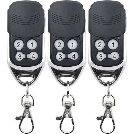 Telecomando universale 433MHz per cancelli, XU, telecomando di ricambio per telecamera e porta del garage, super copia, codice fisso, codice rotante, compatibile con telecomando DOORHAN MOTORLIN, 3 pe