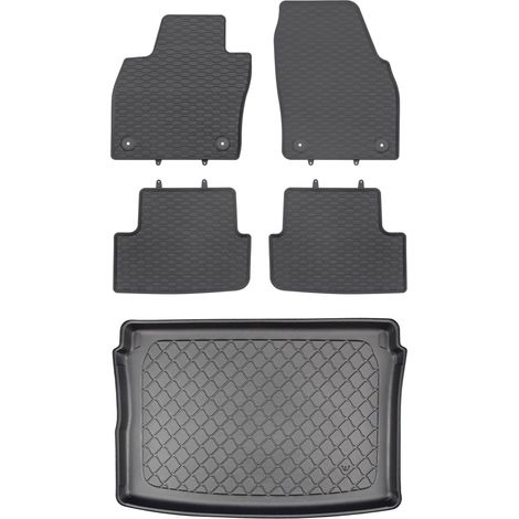 Ensemble de tapis de sol en caoutchouc pour Seat Arona Crossover (à partir de novembre 2017) + tapis de coffre (1/5)