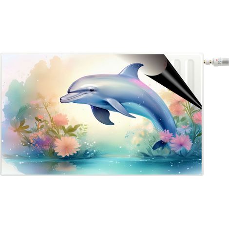 Cache-radiateur pour chambre d'enfant, tapis magnétique pastel (1/5)