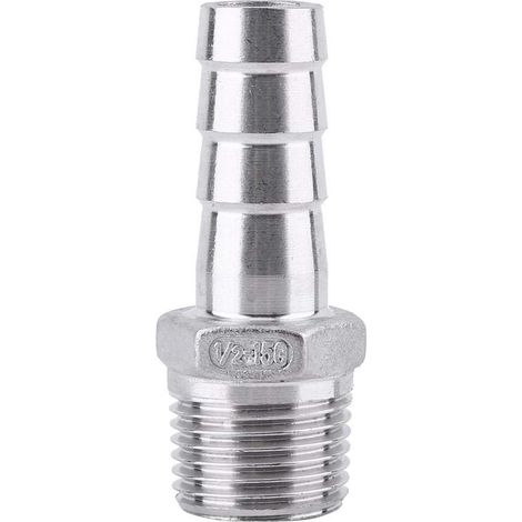 Raccord Fileté Extérieur Acier Inoxydable SS304 BSP 1/2 Pouces X 15mm Connecteur Tuyauterie Industrielle Systèmes Hydrauliques (1/5)