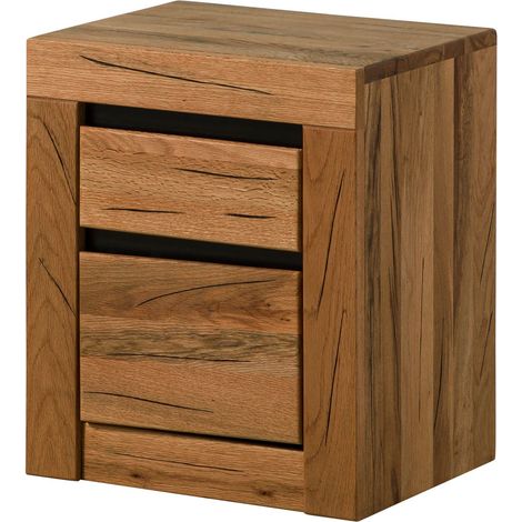 Badschrank Wildeiche / Zerreiche 44x35x52 natur geölt MONTREUX 56 (1/4)