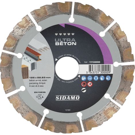 ULTRA BETON DIAMANT-SCHEIBE D. 125 x 22,23 x h 12 SIDAMO 11130000