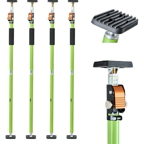 4x Einhandstütze 110–203 cm Montagestütze Deckenstütze Teleskopstütze 60 kg höhenverstellbar (1/5)