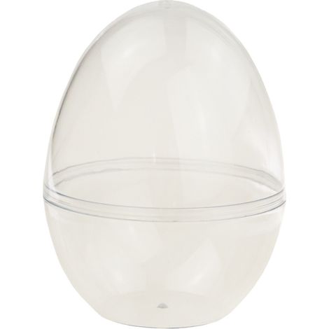 TG60437 HUEVO DE ACRÍLICO, HUEVO TRANSPARENTE PLEGABLE DE PLÁSTICO DE 12 CM, DE PIE (1/5)