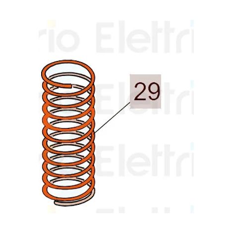 faac pièce détachée ressort mt 2,5 côte/ mt 2,5/ mt 2 haie 7210695 (1/3)