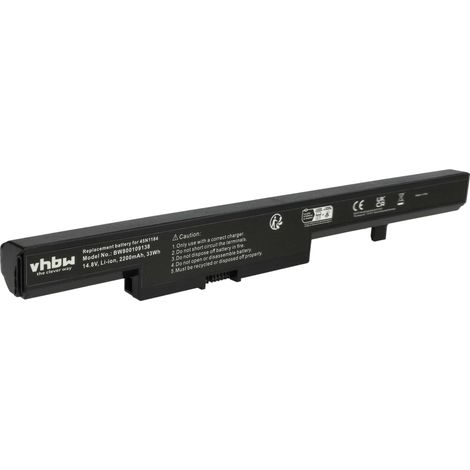 vhbw Akku kompatibel mit Lenovo Eraser M4400A, M4400, N50, N50-30, N40-45, N40-70, N40, N40-30, M4450, M4450A Notebook (2200 mAh, 14,8 V, Li-Ion) (1/5)