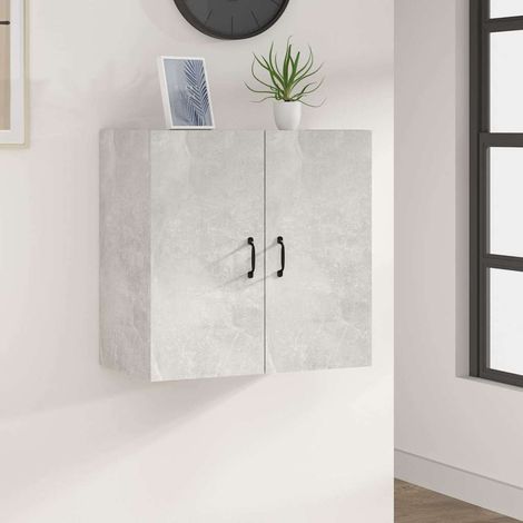 812901  Wall Cabinet Concrete Grey 60x31x60 cm Engineered Wood vidaXL (1/5)
