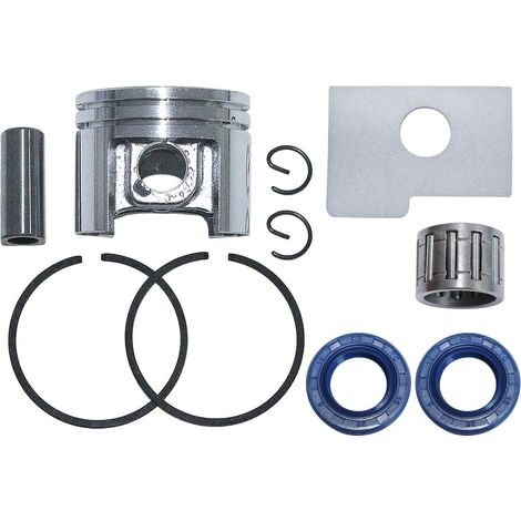 Segment de piston circlip 38 mm avec kit de filtre à air, joint d'huile et roulement pour tronçonneuse Stihl MS180 MS170 018 017, remplacement 1103 030 2004 (1/5)