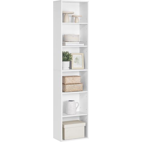 Bibliothèque, Étagère sur 6 Niveaux, Meuble de Rangement Ouvert (1/5)