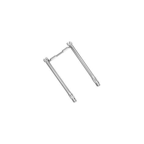 2 Grillbrenner, Edelstahl 304, 45,7 cm, 26,67 cm Überlappung, Weber Spirit E-210 E-220 S-210 S-220 (1/5)