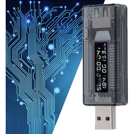 Testeur USB Multifonction - Analyseur de Chargeur, Tension, Courant et Capacité pour Chargeurs Secteur et Power Banks (1/5)