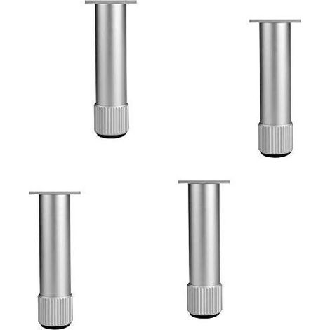 4Pcs Furniture Legs, Aluminum Alloy Sofa Legs Furniture Feet for TV Worktop Desk Table Legs Adjustable Table (1/5)