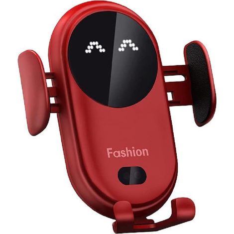 CCYKXA Kabelloses Autoladegerät, universeller Infrarot-Sensor-Handyhalter, 10 W intelligentes Schnellladen, automatische Klemmung, Autotelefonhalter