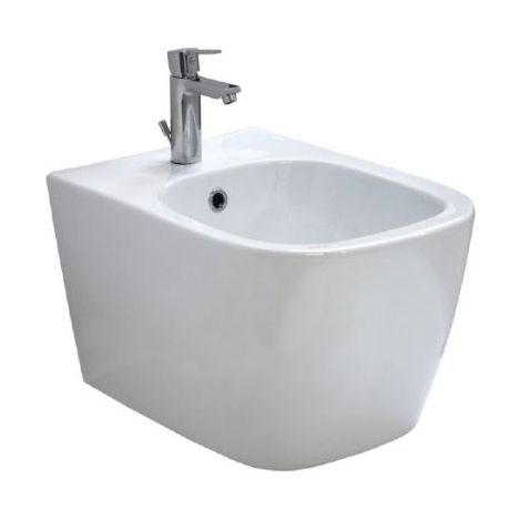 Bidet Tratto sospeso 50x36,5 cm bianco lucido monoforo