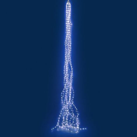 CASCATA 900 MICROLED A MANTELLO FILI IN RAME LUNGHEZZA 3,2MT - LUCE FREDDA