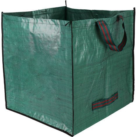 Strapazierfähiger, wetterfester PP-Gartensack, ideal für Laub, Äste und Grünabfälle, XL-Fassungsvermögen, faltbar (1/4)
