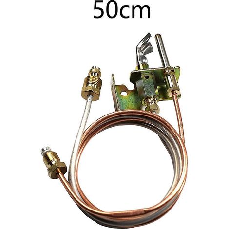 Ensemble d'allumage pour chauffe-eau, comprenant l'allumeur, le thermocouple et les tuyaux du chauffe-eau. (1/4)