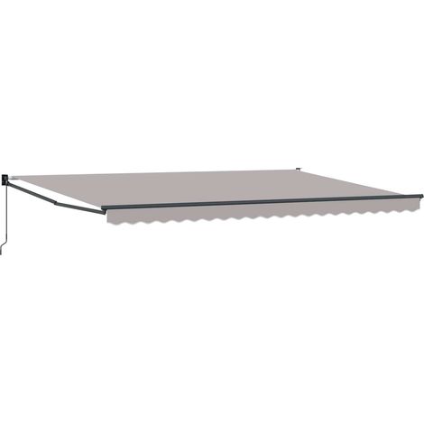 Maison Exclusive - Ausziehbare Markise Hellgrau 500 x 300 x 165 c
