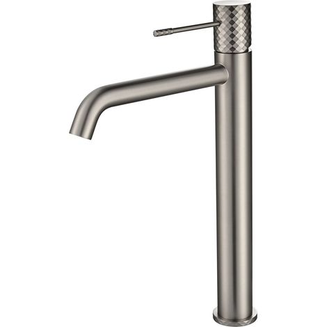 Miscelatore lavabo alto Genova finitura nichel spazzolato [ IMEX® ] (1/2)