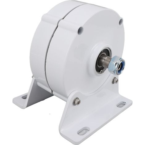 Générateur à double arbre 12 V avec base, moteur électrique synchrone triphasé à aimant permanent pour éoliennes, 100 W