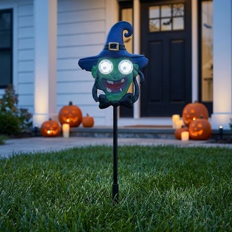 Glowing Witch Halloween Stake Light (1/2)