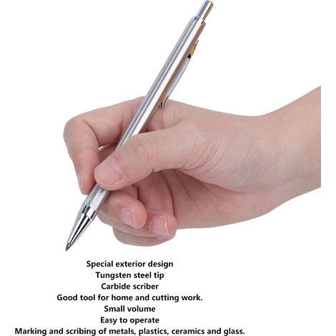 Stylo graveur céramique pointe carbure de tungstène pour marquage métal verre argent outil de découpe précision (1/5)