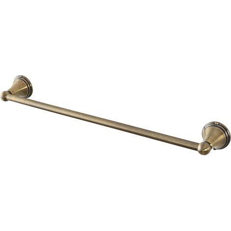 Porta asciugamani da muro 55 cm finitura bronzo kit di fissaggio incluso Iris (1/2)