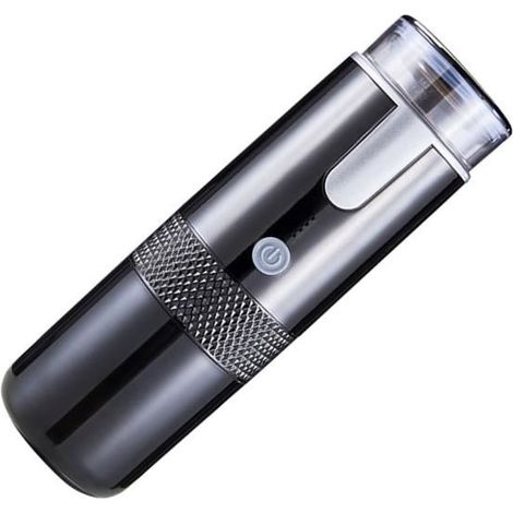 Tragbare elektrische Kaffeemaschine – Mini-Kaffeemaschine 160 ml – Schwarz – Gemahlener Kaffee – Abnehmbarer schwarzer Wassertank