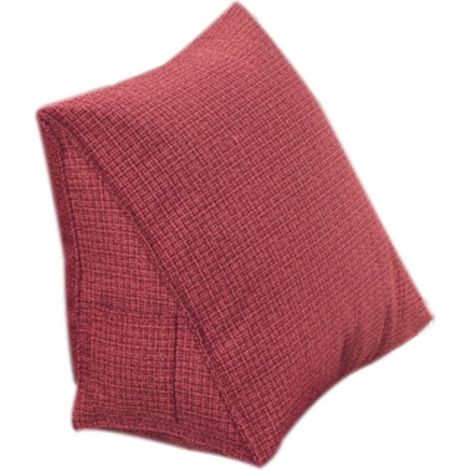 Coussin triangulaire pour canapé, lit ou chaise de bureau (47 x 40 x 25 cm)