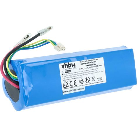 vhbw Batería compatible con Dreame H11, M13, H11 Max, HHR24A, H12s, H12 Max, H10 aspiradora (4000 mAh, 21,6 V, Li-Ion) (1/4)