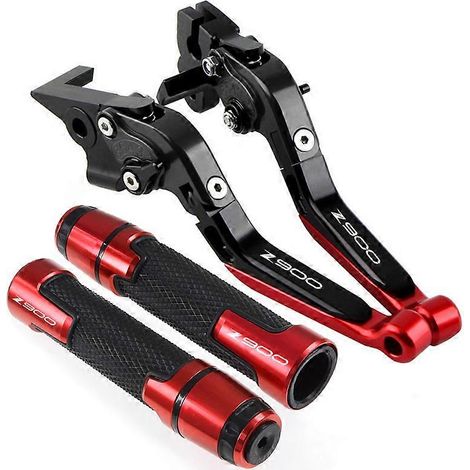 Aplicable a Kawasaki Z900 Z 900 2017-2022 2020 2021 Juego de palancas de freno y embrague CNC para motocicleta, con manillar plegable ajustable y protectores (K) (1/5)
