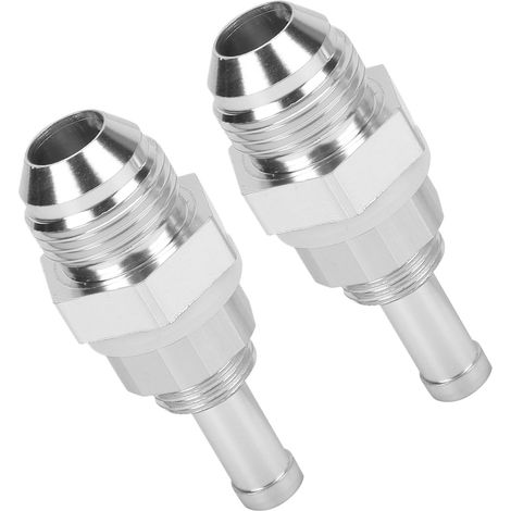 AN8-3/8 Steckverbinder, Aluminiumadapter für Kraftstoffpumpe, Tank, 2-teilig, für Gummi-, Kunststoff- oder Nylonschläuche (1/5)