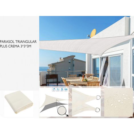 Parasol Triangular Plus Crema