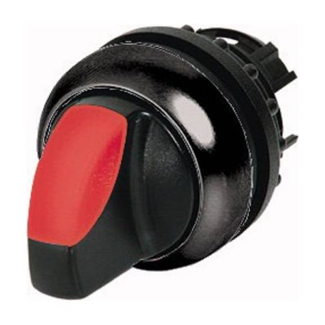 Commutateur rotatif lumineux 2 positions rouge à rappel EATON M22S-WLK-R (1/2)