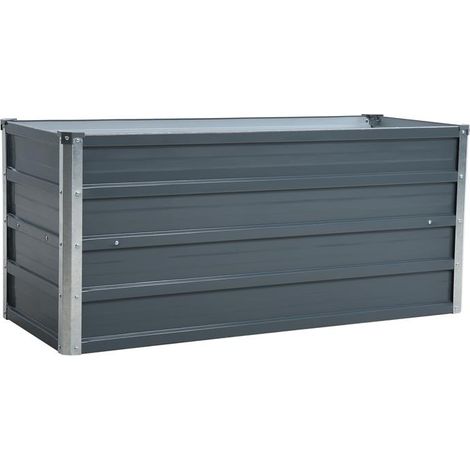 Hochbeet Pflanzbeet Metall Gemüsebeet Pflanzkasten Stahl Beet Blumenbeet Garten RAL7016 (Anthrazitgrau) / 100x40x45 cm (1/5)