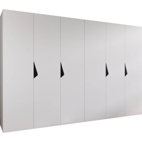 Armario Hartford 622, Blanco, 202x300x52cm, Puertas de armario: Con bisagras, Número de estantes: 0 (1/5)