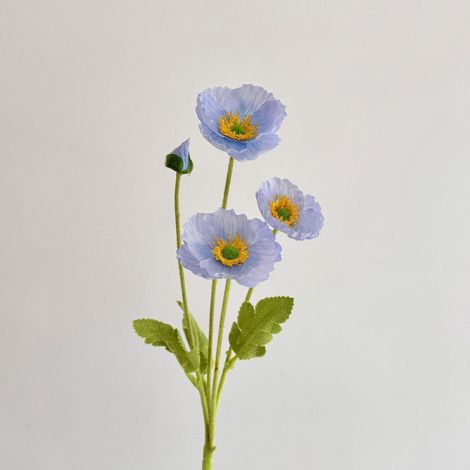 Fleurs artificielles d’orchidée haute qualité – 10 pièces en soie réaliste, idéales pour décoration de mariage, intérieur et scénographie, couleur bleu clair