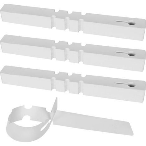 CSPARCV 300 pezzi Etichette per piante in plastica, etichette da giardino in PVC da appendere, etichette avvolgenti da appendere per vivaio (bianche) (1/5)
