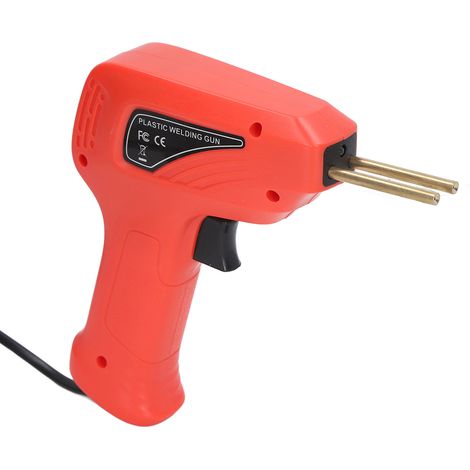 Torche de soudage plastique avec agrafeuse, robuste et pratique, kit de réparation de pare-chocs, pistolet de soudage plastique, prise UE 200-240 V rouge