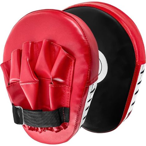 2 Pcs Pao Boxe, Pattes d'ours Boxe, Mitaines de Punch en Cuir Mitaines Focus Pads pour Kickboxing,Muay Thai,Karaté,Taekwondo,Martial Art, Exercices de Remise en Forme (1/5)