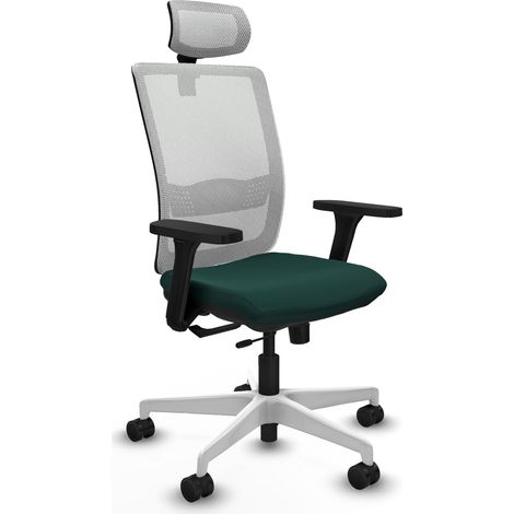 Sedia da ufficio piqueras y crespo Haches verde bianco pelle (1/2)