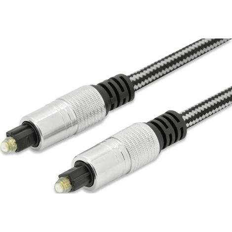 Ednet 2m Toslink m/m Cavo de Audio Nero - Cavi de Audio (TOSLINK, Maschio, TOSLINK, Maschio, 2 m, Nero)