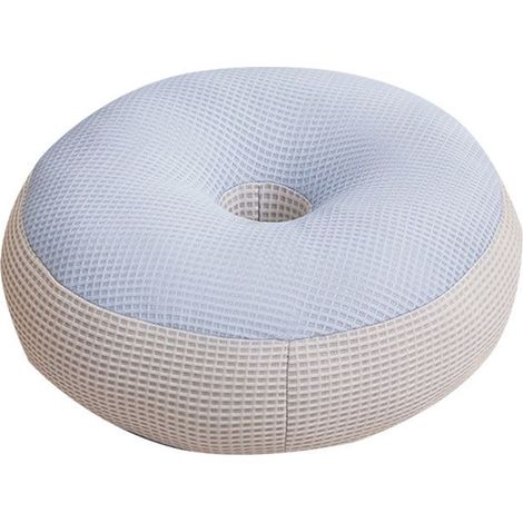 Coussin De Sol - 45 X 45 Cm - Tissu Doux Et Résilient - Pour Méditation Lecture Jeux Enfants Ou Repos - Bleu - 1 Pièce (1/5)