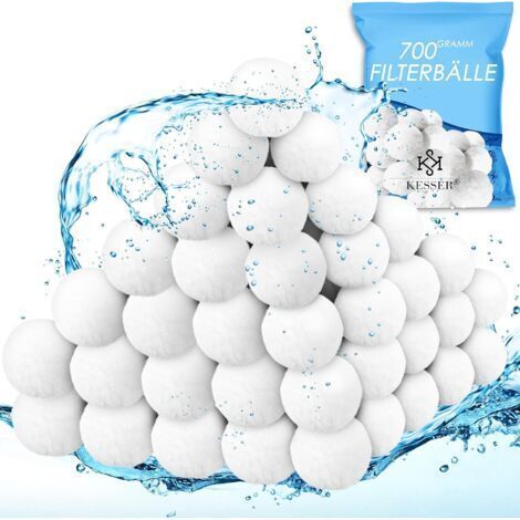 Balles de Filtration polysphères Filtre Filtre à Sable 700 g remplacent 25 kg de Sable filtrant Accessoires Remplacement Filtre de Piscine (1/5)
