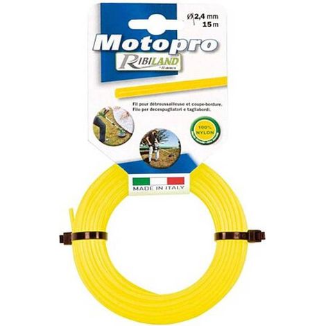 Fil Rond 50m D.3,0 mm - Jaune pour Tête Débroussailleuse - Résistant et Durable - D-Work (1/2)